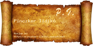 Pinczker Ildikó névjegykártya